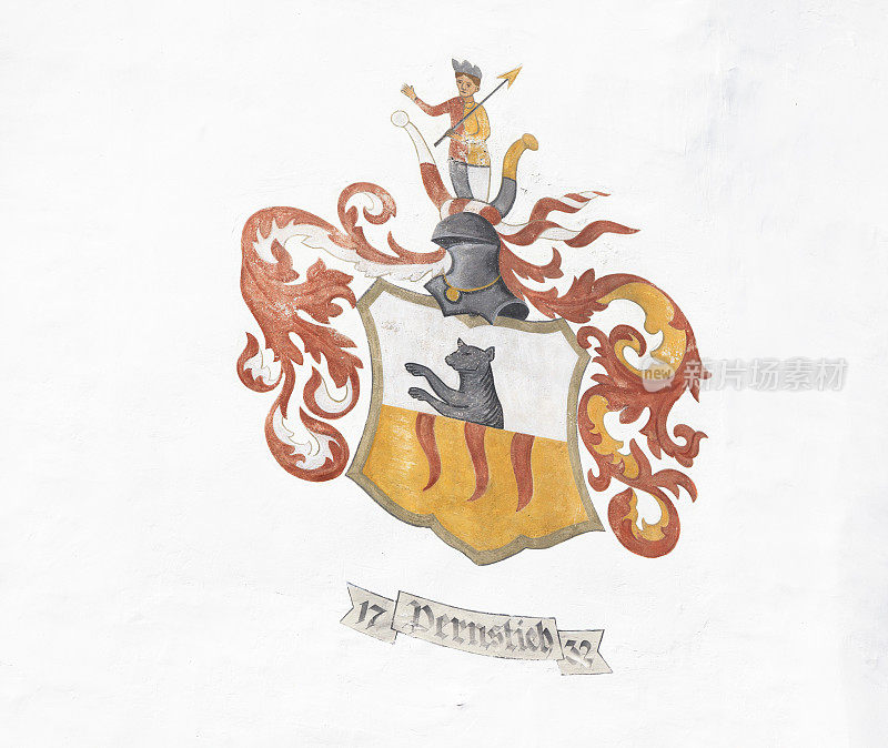 1732年的老家族Crest Pernstich